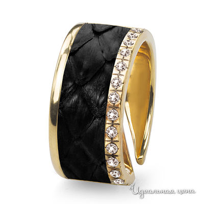 Кольцо Bon Vie, цвет черный