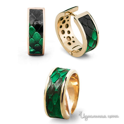 Комплект Bon Vie, цвет изумрудный