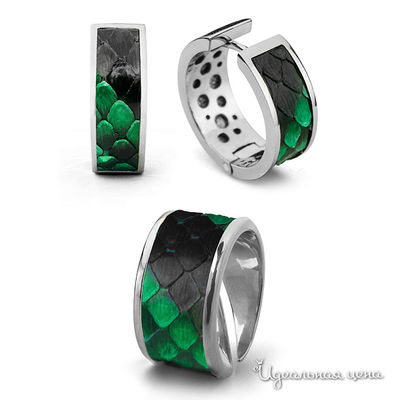 Комплект Bon Vie, цвет изумрудный