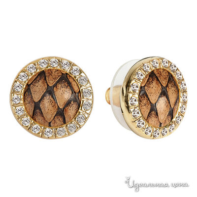 Серьги Bon Vie, цвет коричневый