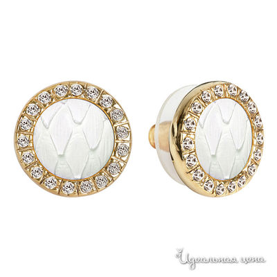 Серьги Bon Vie, цвет белый