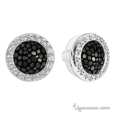 Серьги Bon Vie, цвет черный