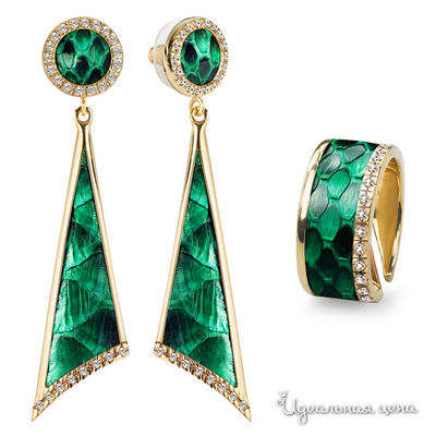 Комплект Bon Vie, цвет изумрудный