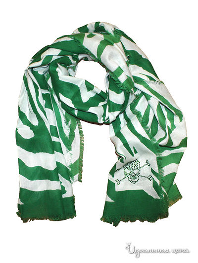 Палантин Passigatti, цвет белый, зеленый