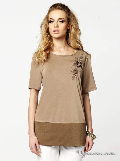 Блуза E. Levy, цвет бежевый