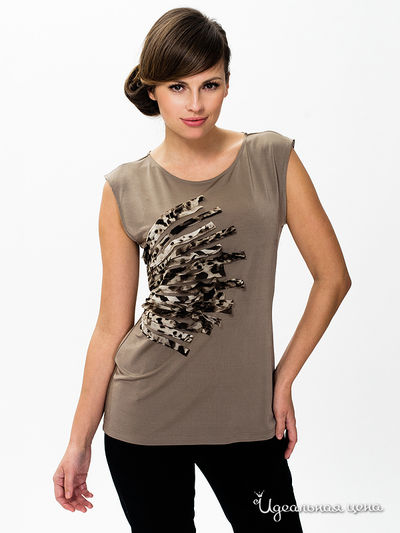 Блуза E. Levy, цвет темно-бежевый