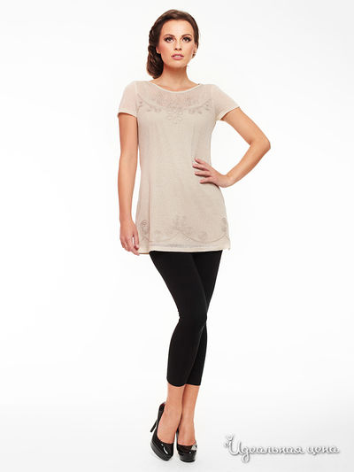 Туника E. Levy, цвет бежевый