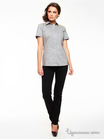 Блуза E. Levy, цвет серый