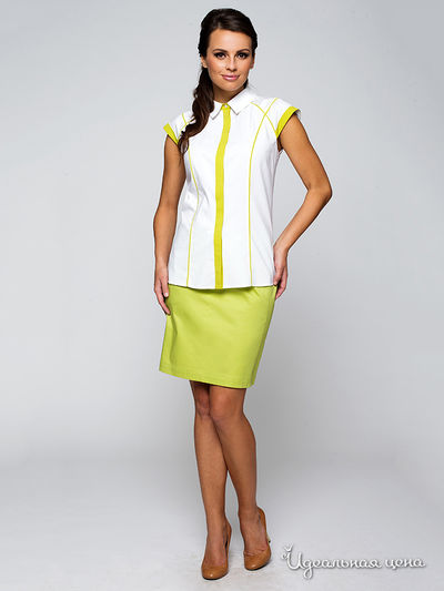 Блуза E. Levy, цвет белый