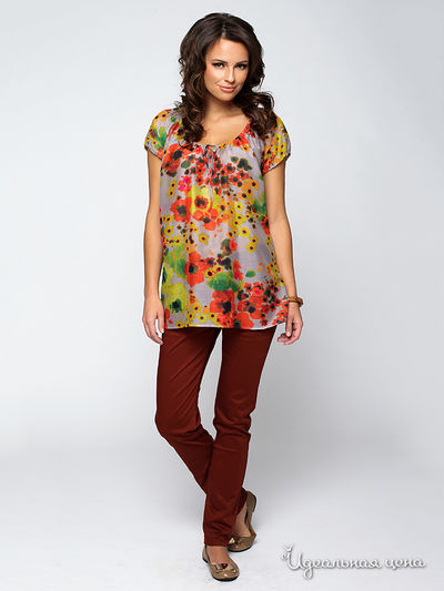 Блуза E. Levy, цвет мультиколор