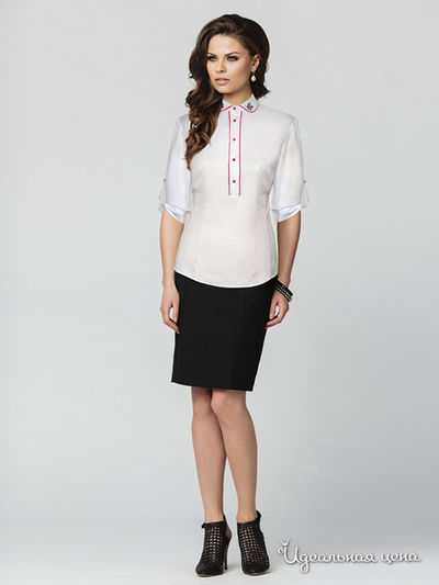 Блуза E. Levy, цвет белый