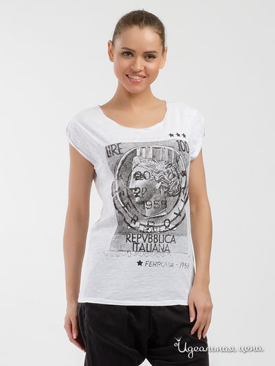 Футболка Please, цвет чёрный, белый