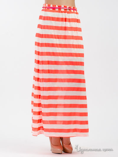 Юбка с ремешком Imperial, цвет белый, коралловый