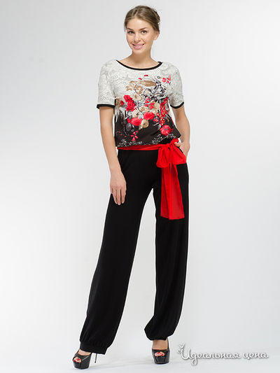 Комбинезон Adzhedo, цвет черный/красные розы