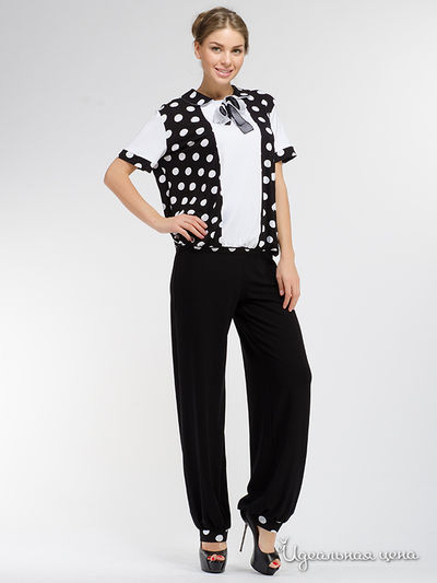 Костюм Adzhedo, цвет черный/белый горох