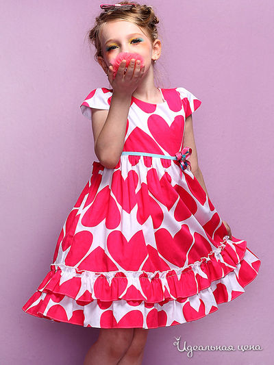 Платье Wonderland, цвет белый, розовый