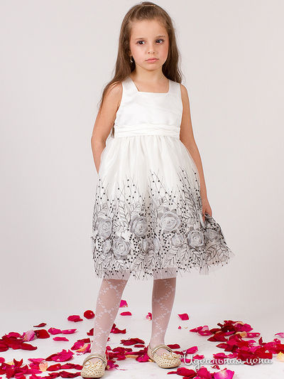 Платье Wonderland, цвет сер/белый