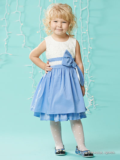 Платье Wonderland, цвет белый, голубой