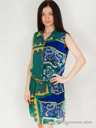 Платье Pole & Pole, цвет зел/цветное