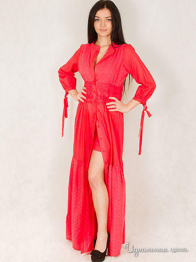 Платье Pole & Pole, цвет коралловое