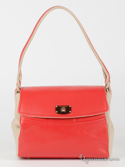 Сумка Leo Ventoni, цвет красный, бежевый