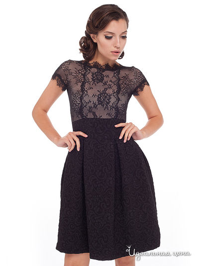 Платье Arefeva, цвет черное, бежевое