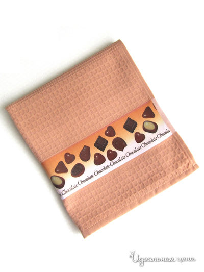 Полотенце вафельное RIMAKO, цвет  коричневый+шоколад Rimako, цвет коричневое, шоколад