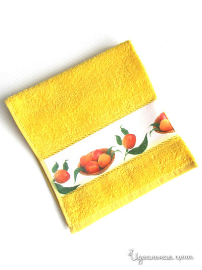 Полотенце махровое  RIMAKO, цвет  желтый+персик Rimako, цвет желтое, персик