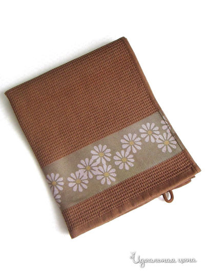 Полотенце вафельное  RIMAKO, цвет  коричневый Rimako, цвет коричневое