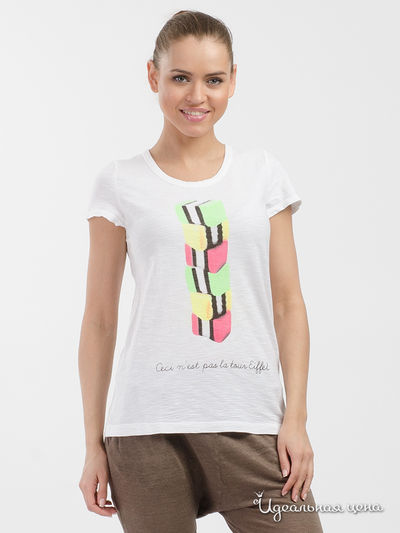 Футболка Northland, цвет белый, салатовый, розовый