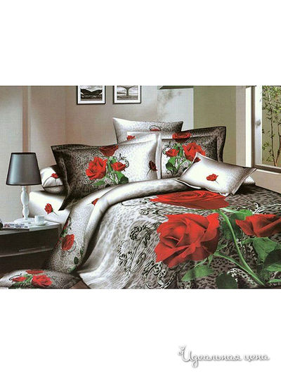 Комплект постельного белья Евро Kazanov.A., цвет серый