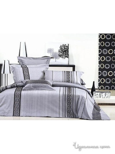 Комплект постельного белья евро Kazanov.A., цвет серый, антрацит