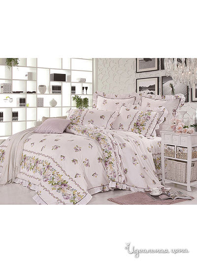 Комплект постельного белья евро Kazanov.A., цвет розовый