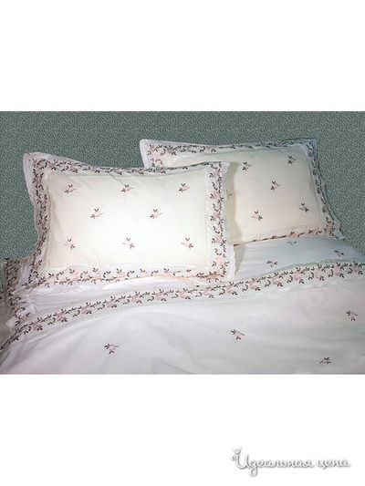 Комплект постельного белья евро Kazanov.A., цвет молоко, ваниль