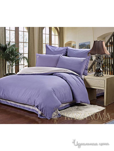 Комплект постельного белья евро Kazanov.A., цвет фиолетовый