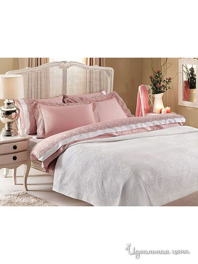Комплект постельного белья Евро Kazanov.A., цвет розовый