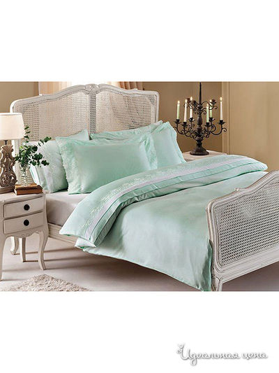 Комплект постельного белья Евро Kazanov.A., цвет зеленый