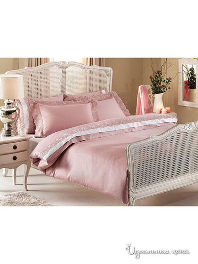 Комплект постельного белья евро Kazanov.A., цвет розовый
