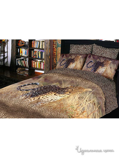 Комплект постельного белья Евро Kazanov.A., цвет бежевый, кофе