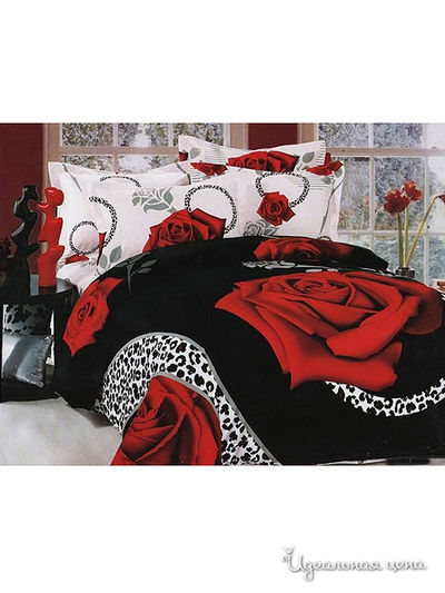 Комплект постельного белья евро Kazanov.A., цвет черный