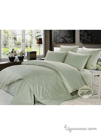 Комплект постельного белья евро Kazanov.A., цвет зеленый, оливковый