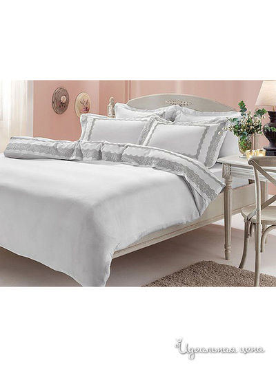 Комплект постельного белья евро Kazanov.A., цвет белый