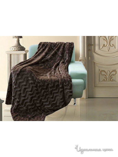 Плед 220x240 см Kazanov.A., цвет бежевый, кофе