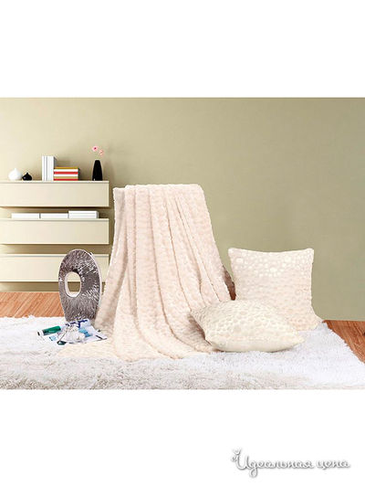 Плед 220x240 см Kazanov.A., цвет молочный