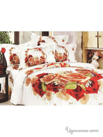 Комплект постельного белья евро Kazanov.A., цвет белый