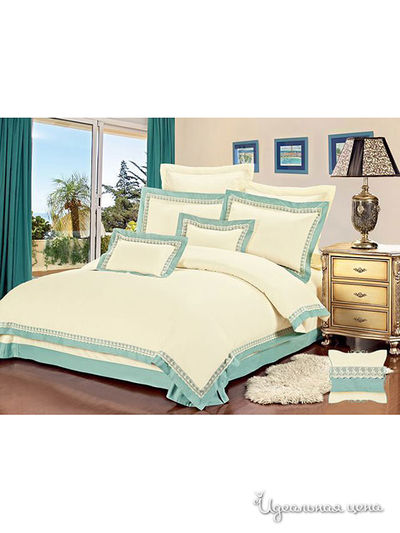 Комплект постельного белья евро Kazanov.A., цвет голубой