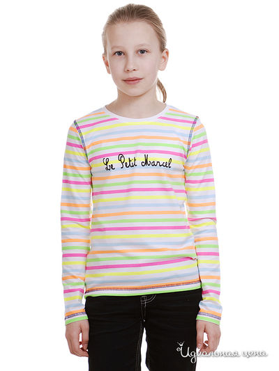 Лонгслив Little Marcel, цвет белый, розовый, желтый