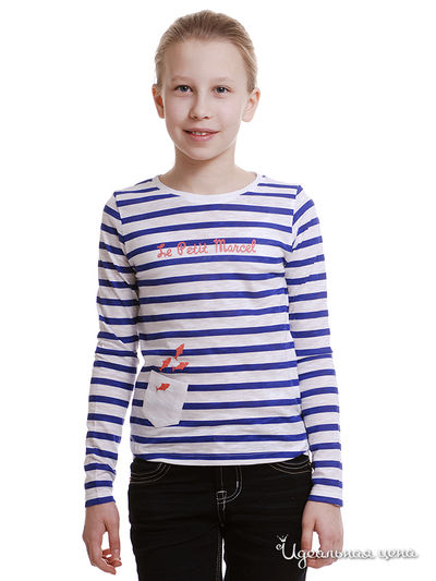 Лонгслив Little Marcel, цвет белый, синий