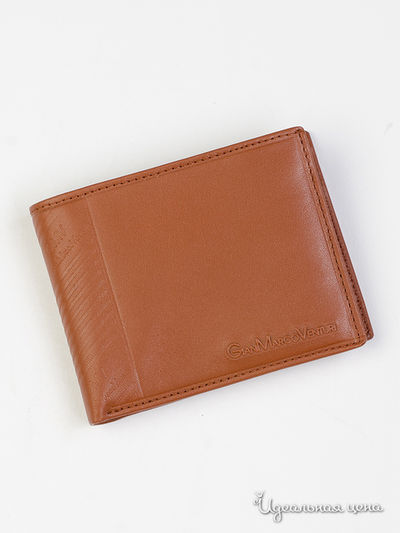 Портмоне GianMarco Venturi, цвет рыжий