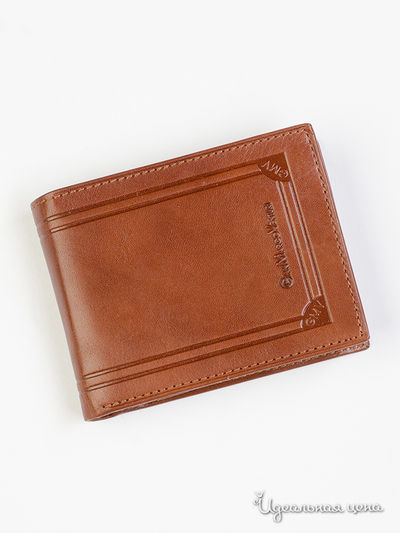 Портмоне GianMarco Venturi, цвет рыжий